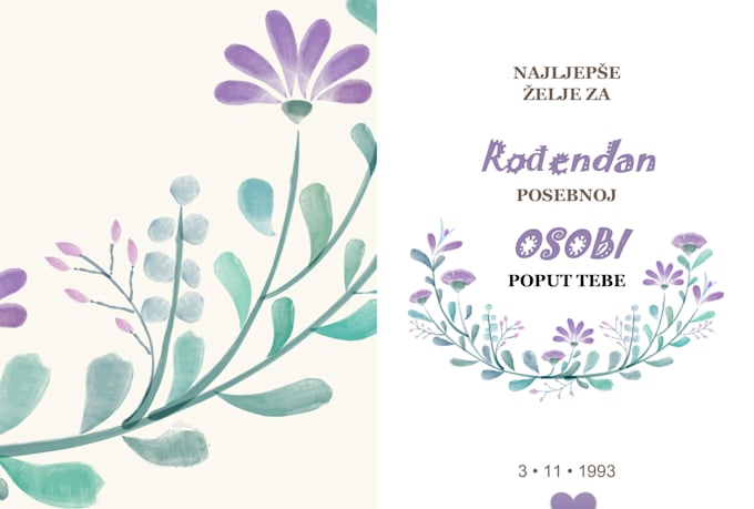 design a custom digital birthday greeting card